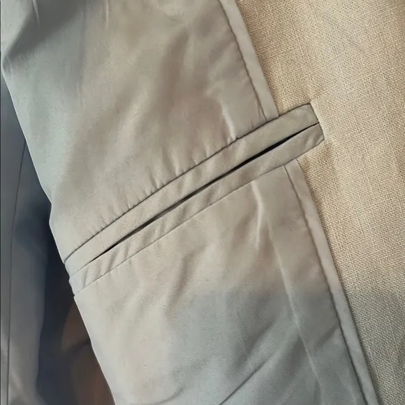 J. Crew light blue linen blend Structured Blazer with Notched Lapels size 2