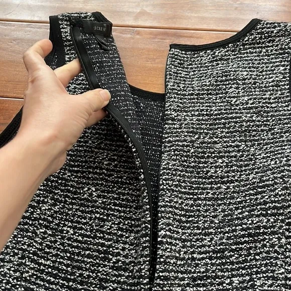 J.crew Knit Tweed Fit and Flare Sleeveless Dress Size 12