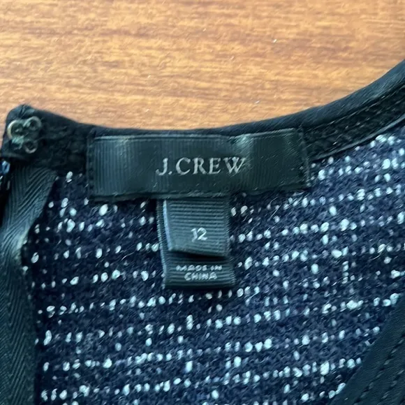 J.crew Knit Tweed Fit and Flare Sleeveless Dress Size 12