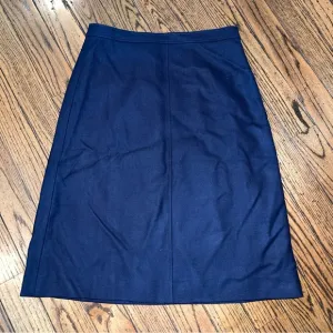 J.Crew NWT Wool A-line Women’s‎ Skirt Navy Lined Back Zip Size 6