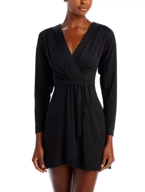 Jersey Wrap Mini Dress