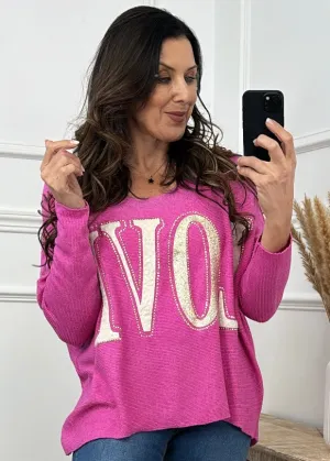 Jill Pink LOVE Top