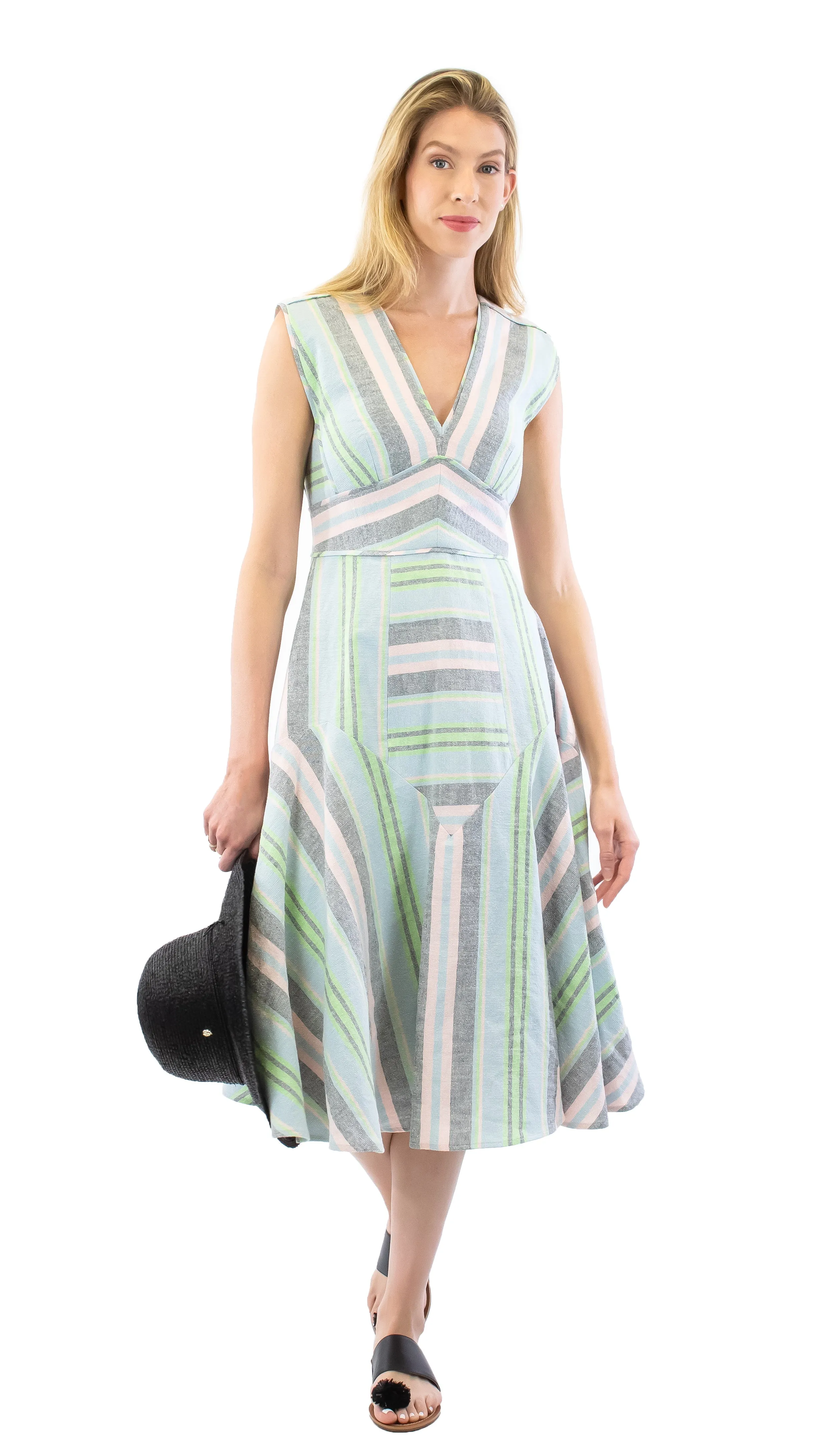 Jordan Dress - Pastel Stripe