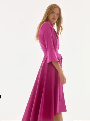 Joseph Ribkoff Signature | Stretch Taffeta High Low Wrap Dress