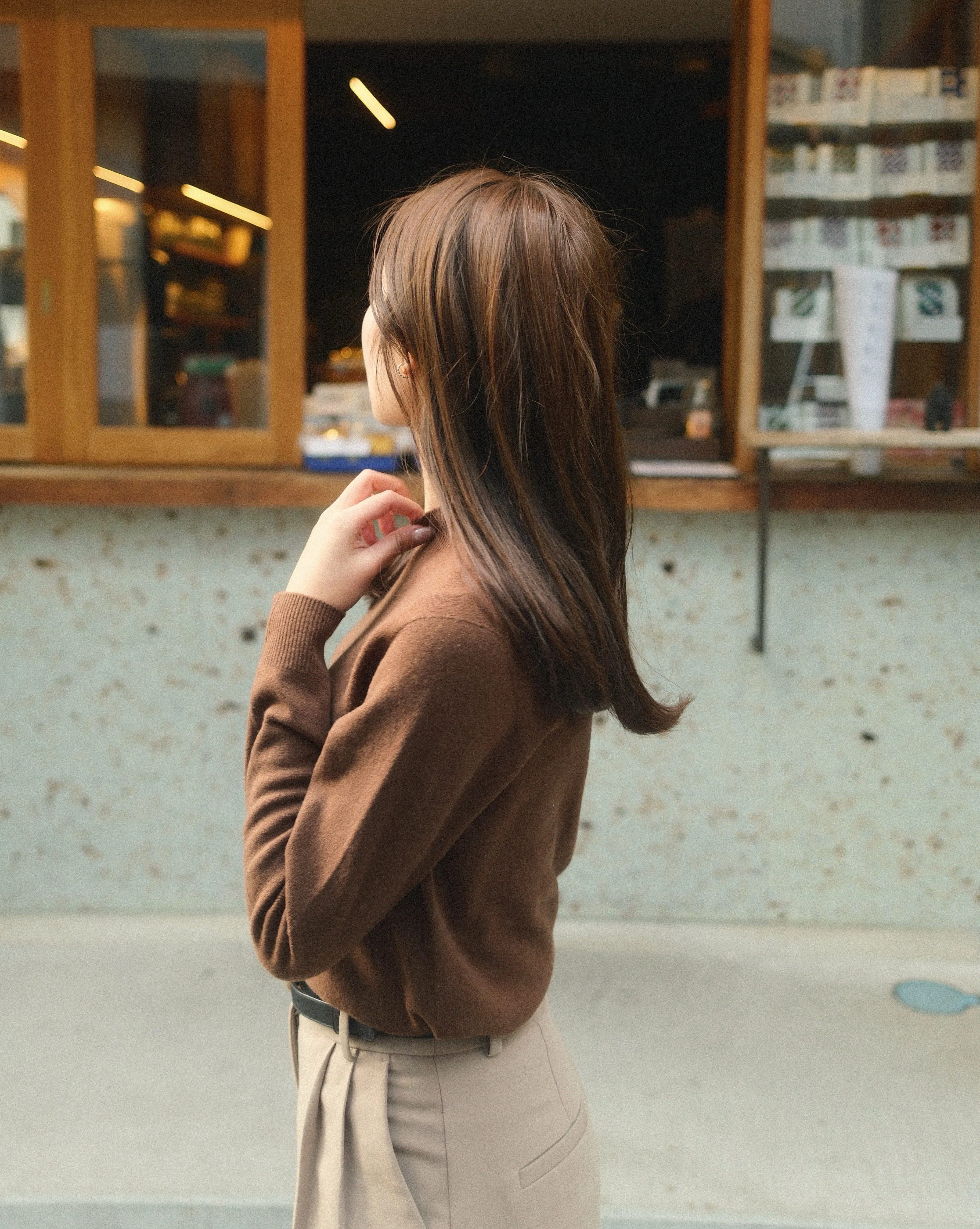 Kamari Mock Neck 100% Wool Knit Top