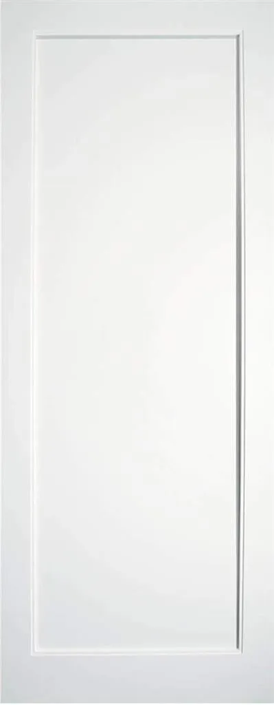 Kenmore White Primed Single Panel Door 80x32