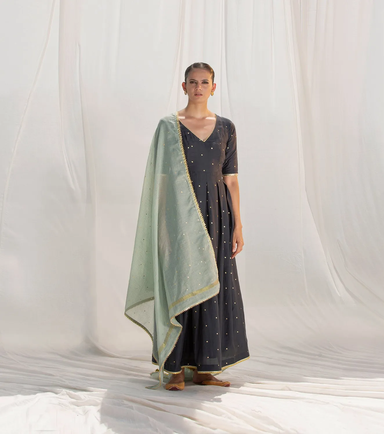 Khara Kapas   I   Jhoomar Long Dress