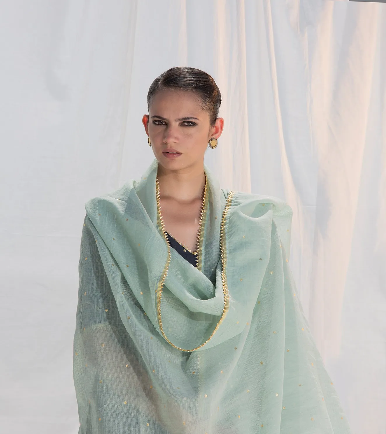 Khara Kapas   I   Jhoomar Long Dress