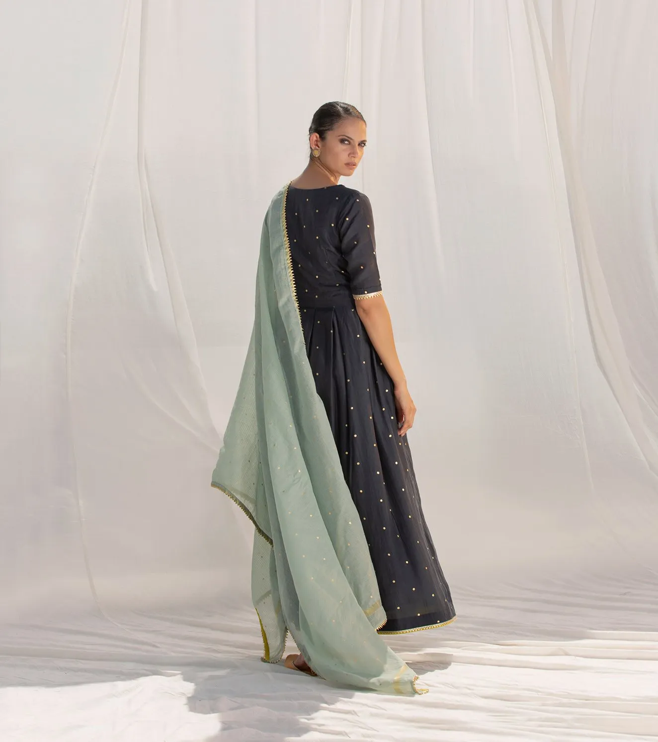 Khara Kapas   I   Jhoomar Long Dress