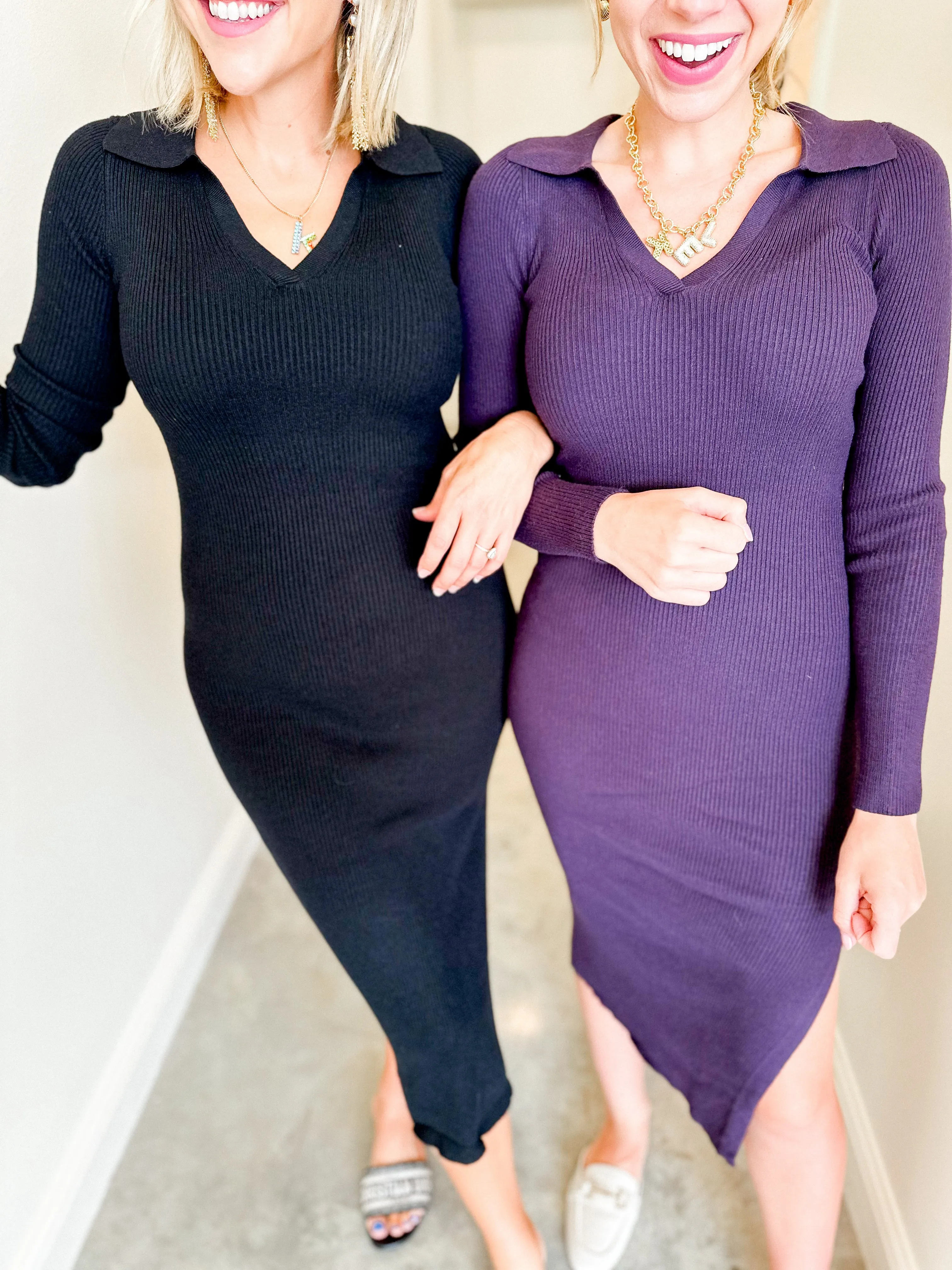 Knitted In Love Midi Dress