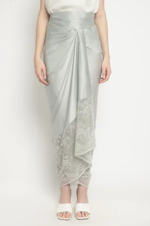 Lace Lilit Skirt in Silver Grey