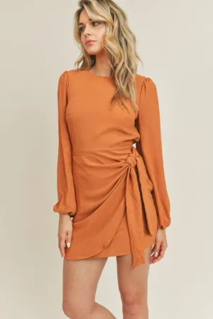 Lachelle Wrap Tie Mini Dress