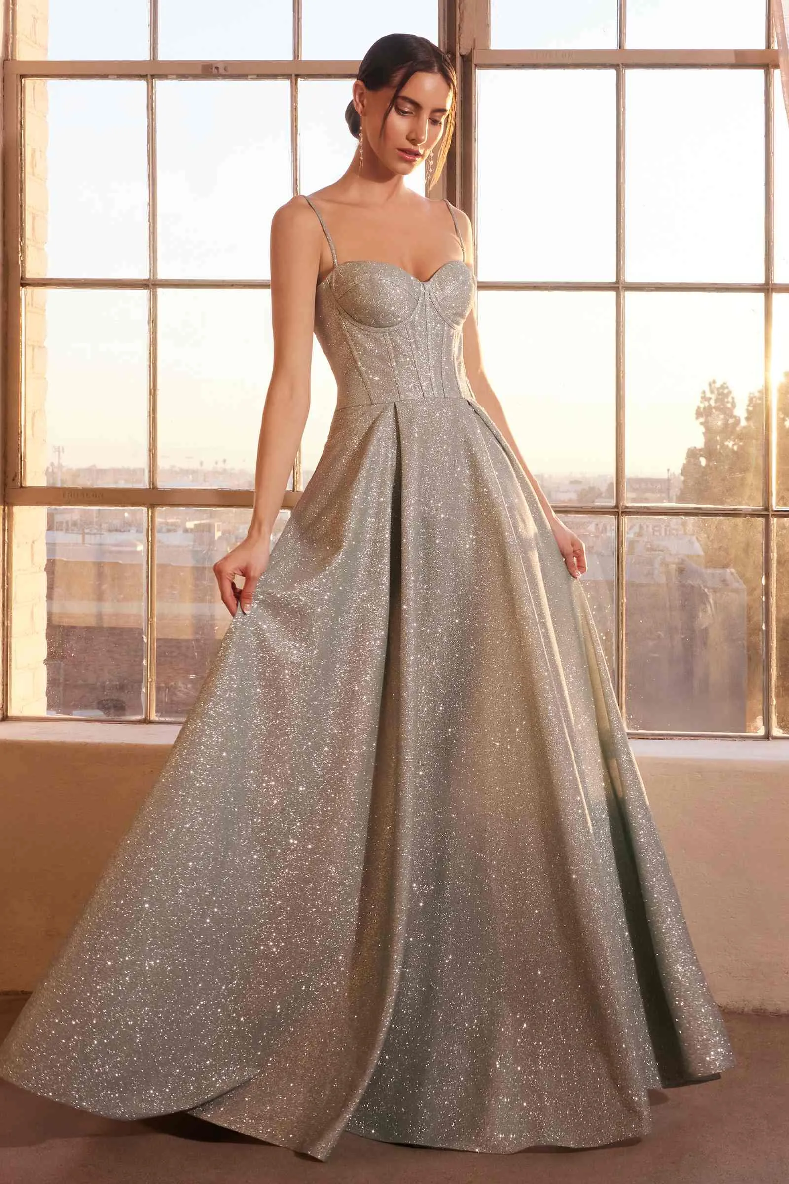 Ladivine Amoris T706 Dress Off the Shoulder Fitted Gown