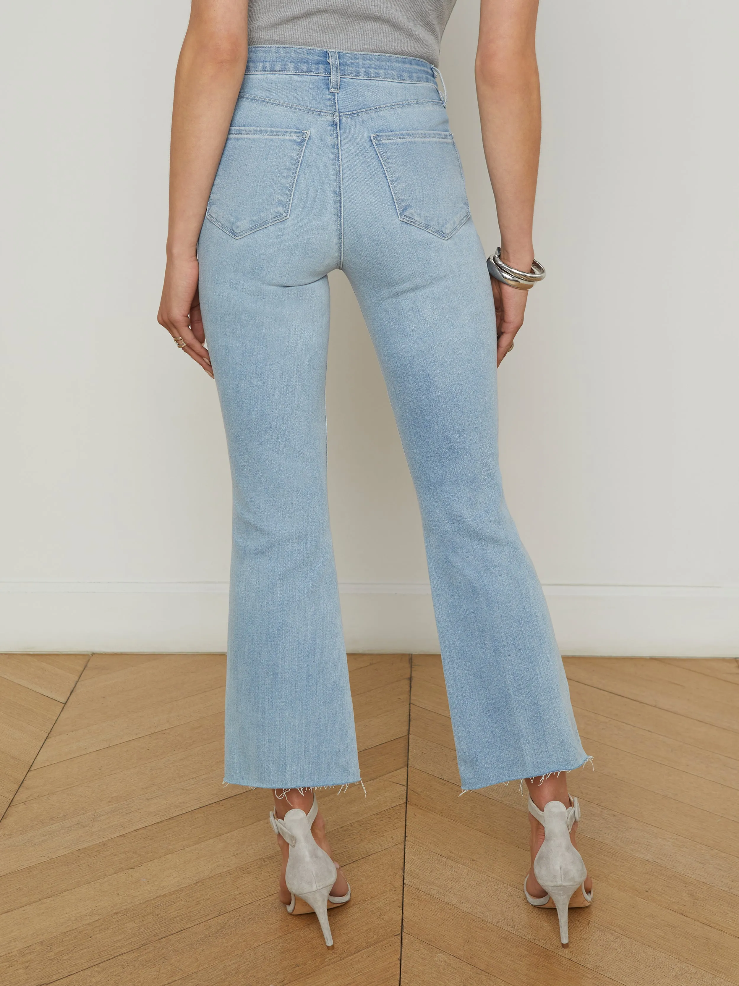 L'AGENCE - Kendra Highrise Crop Flare - Dorian