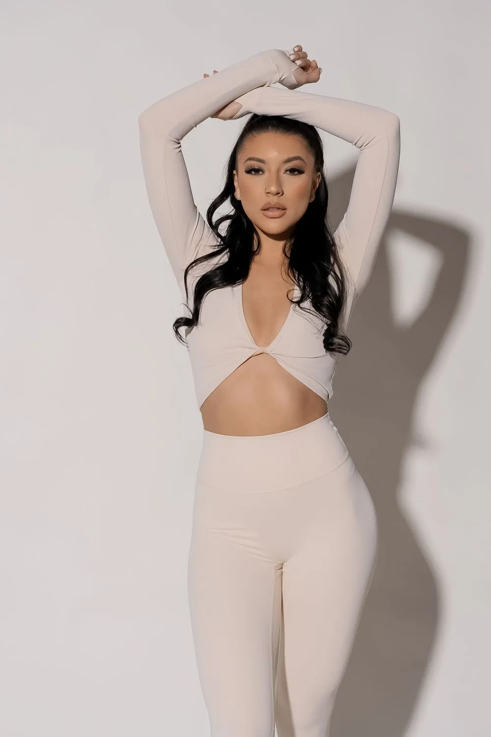 Laguna L/S Crop Top - Dew
