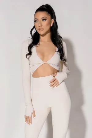 Laguna L/S Crop Top - Dew