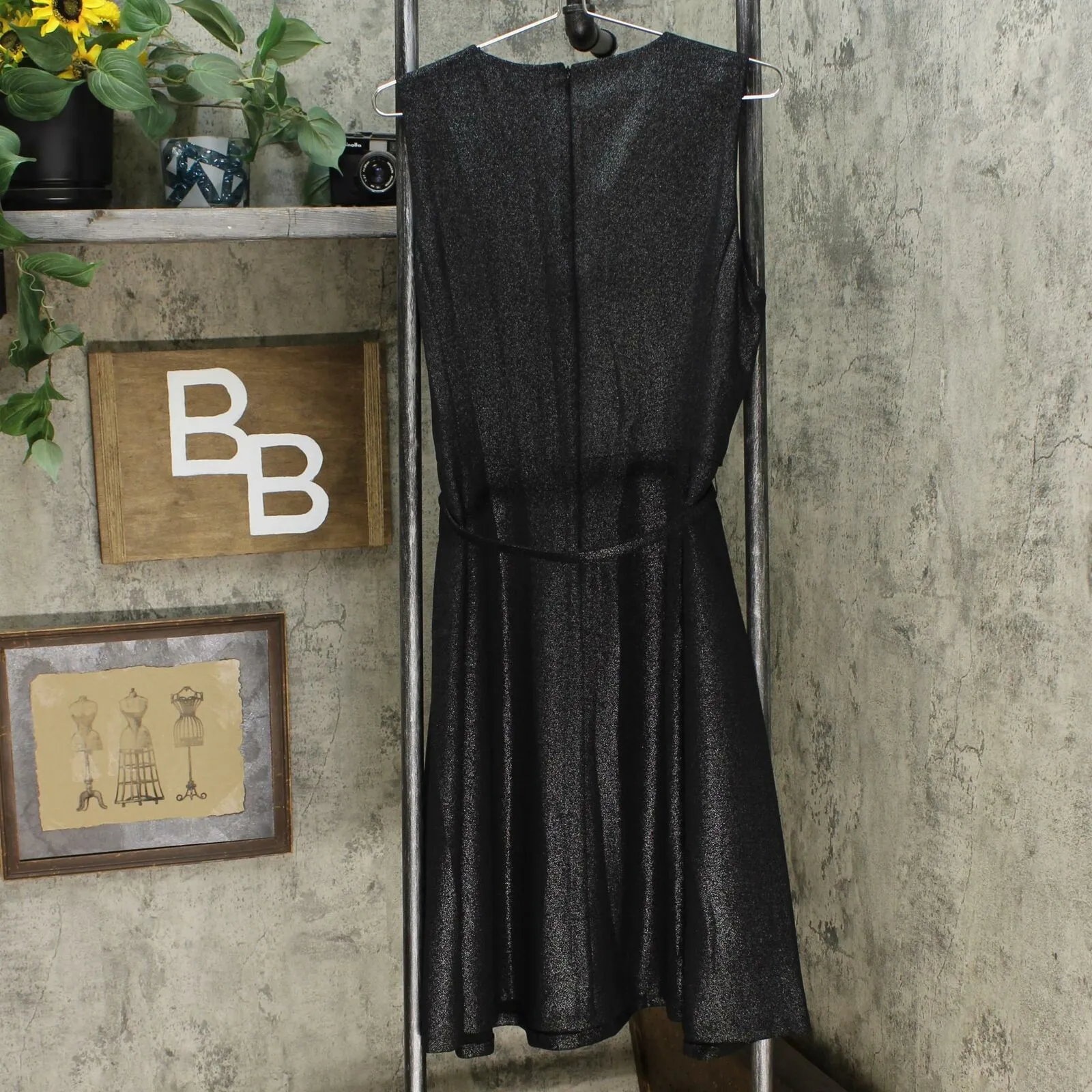 Lauren Ralph Lauren Below The Knee Fit   Flare Evening Dress Black 14