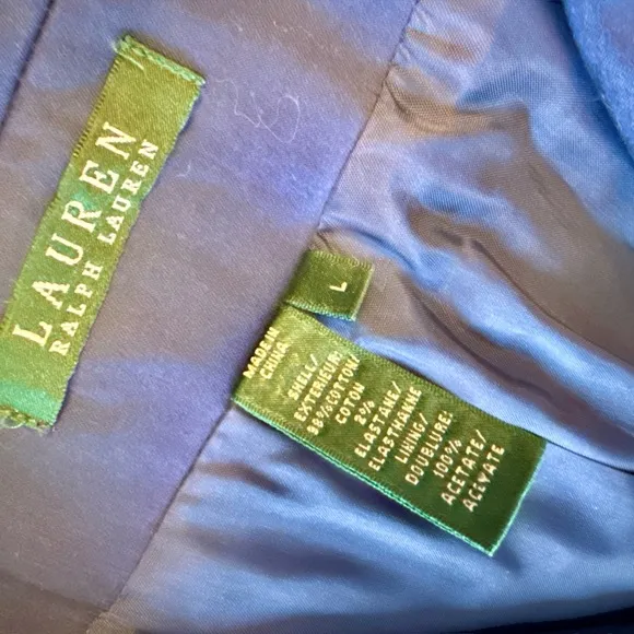Lauren Ralph Lauren Structured Nautical Preppy Blazer Size Large EUC