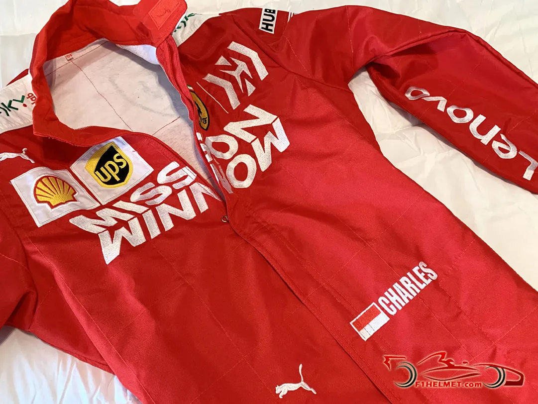 Leclerc 2019 Mission Winnow Replica racing suit / Ferrari F1