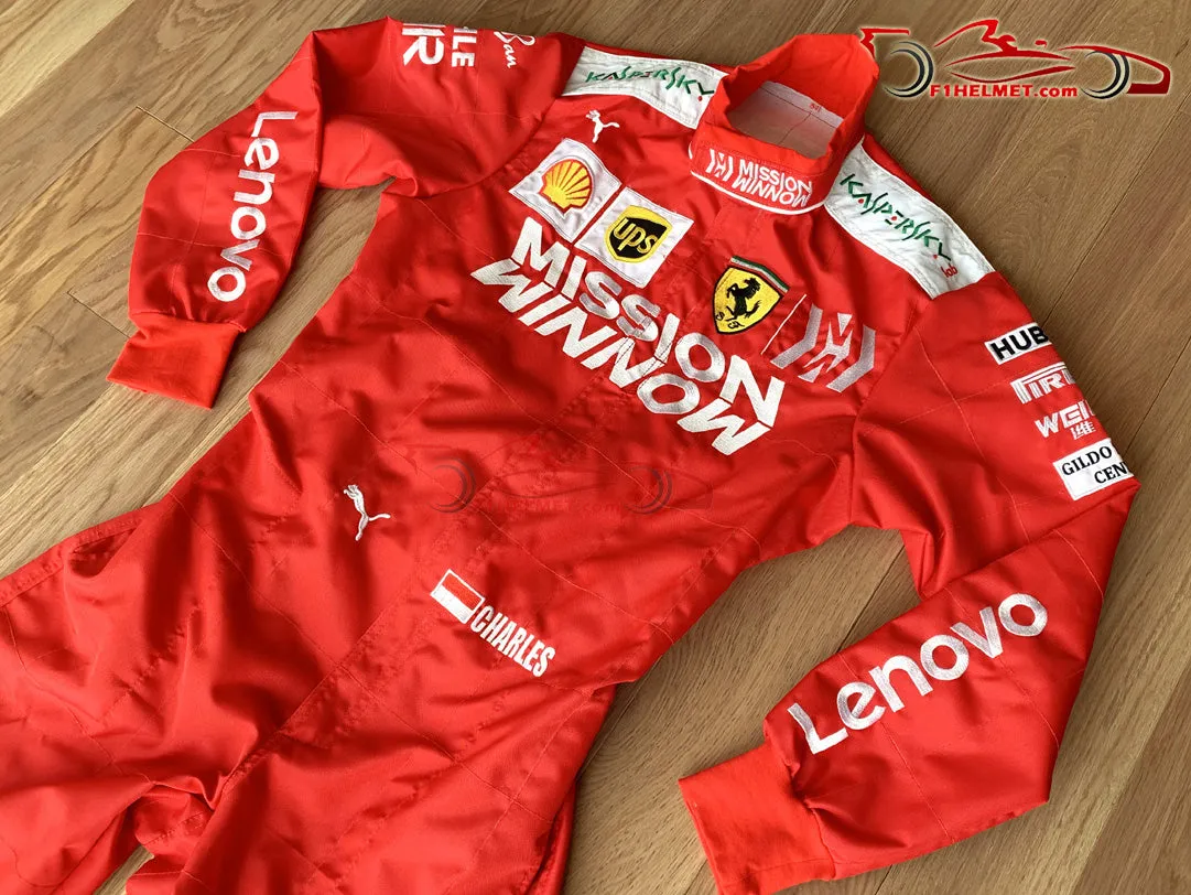 Leclerc 2019 Mission Winnow Replica racing suit / Ferrari F1