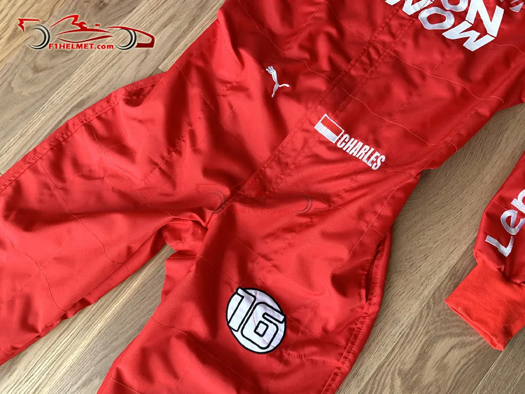 Leclerc 2019 Mission Winnow Replica racing suit / Ferrari F1