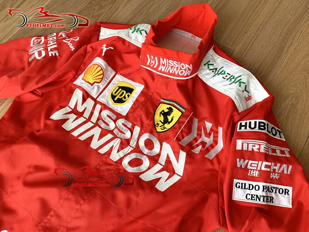 Leclerc 2019 Mission Winnow Replica racing suit / Ferrari F1