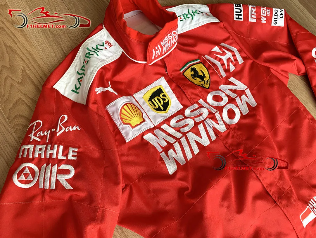 Leclerc 2019 Mission Winnow Replica racing suit / Ferrari F1