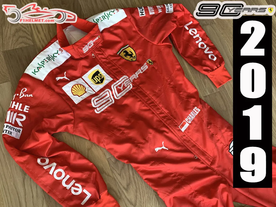 Leclerc 2019 Scuderia Ferrari 90 Years Replica racing suit / Ferrari F1
