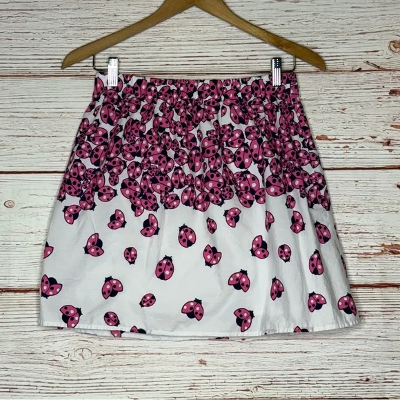 Lilly Pulitzer Briar Skirt in Resort White Ladybug Garden Mini Skirt Sz M