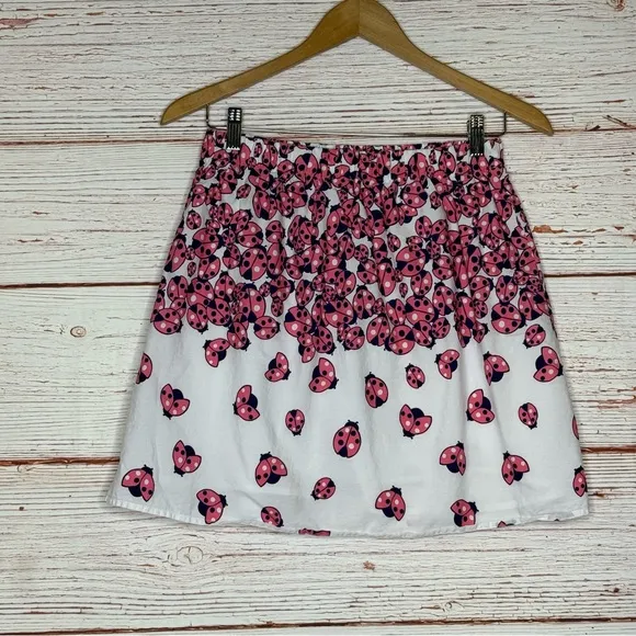 Lilly Pulitzer Briar Skirt in Resort White Ladybug Garden Mini Skirt Sz M