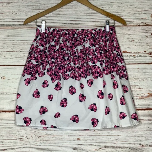 Lilly Pulitzer Briar Skirt in Resort White Ladybug Garden Mini Skirt Sz M