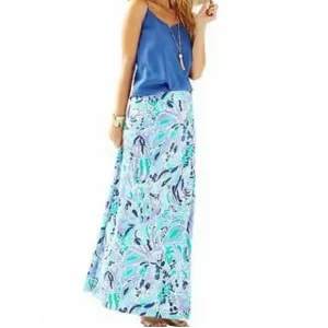 Lilly Pulitzer Nola A Line Maxi Skirt Size XS