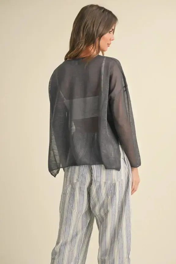 LONG SLEEVE LIGHT WEIGHT TOP