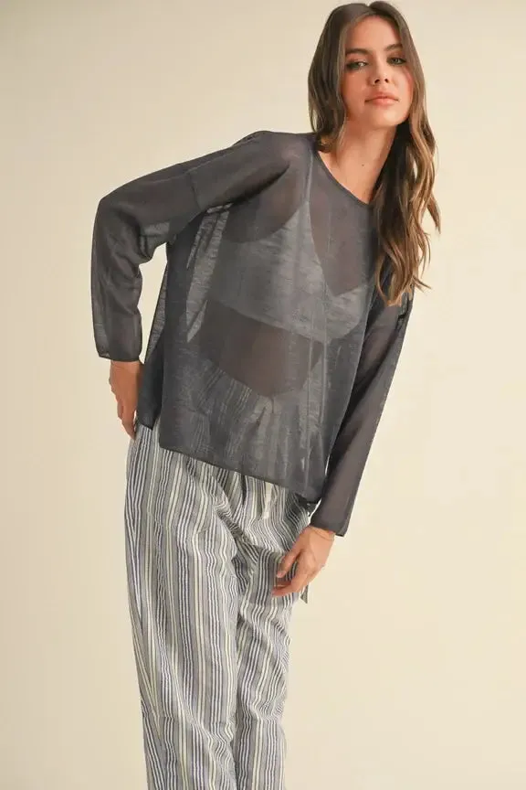 LONG SLEEVE LIGHT WEIGHT TOP