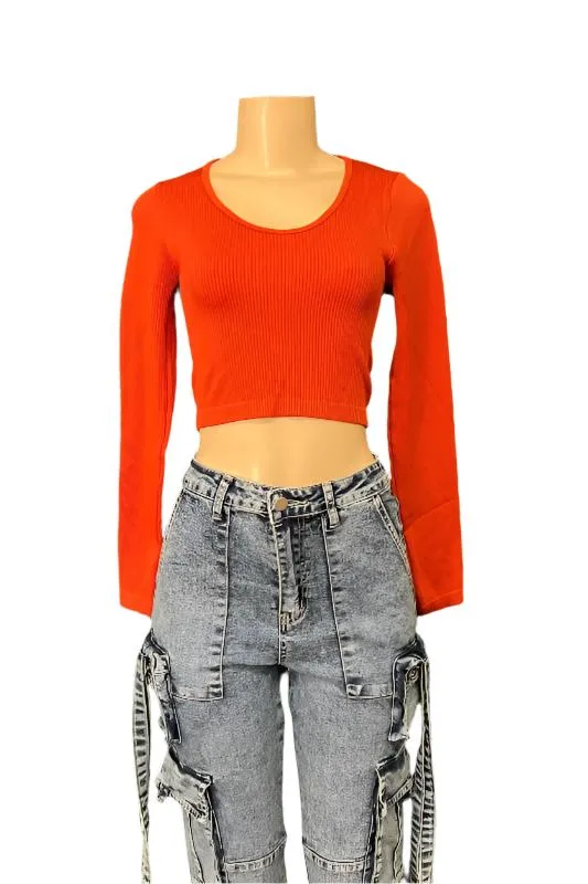 Long Sleeve Scoop Neck