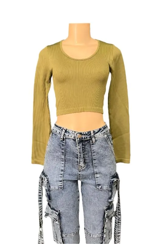 Long Sleeve Scoop Neck