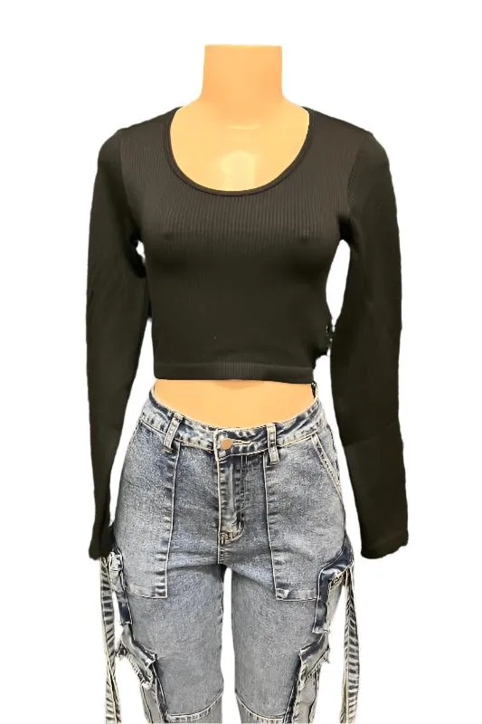 Long Sleeve Scoop Neck
