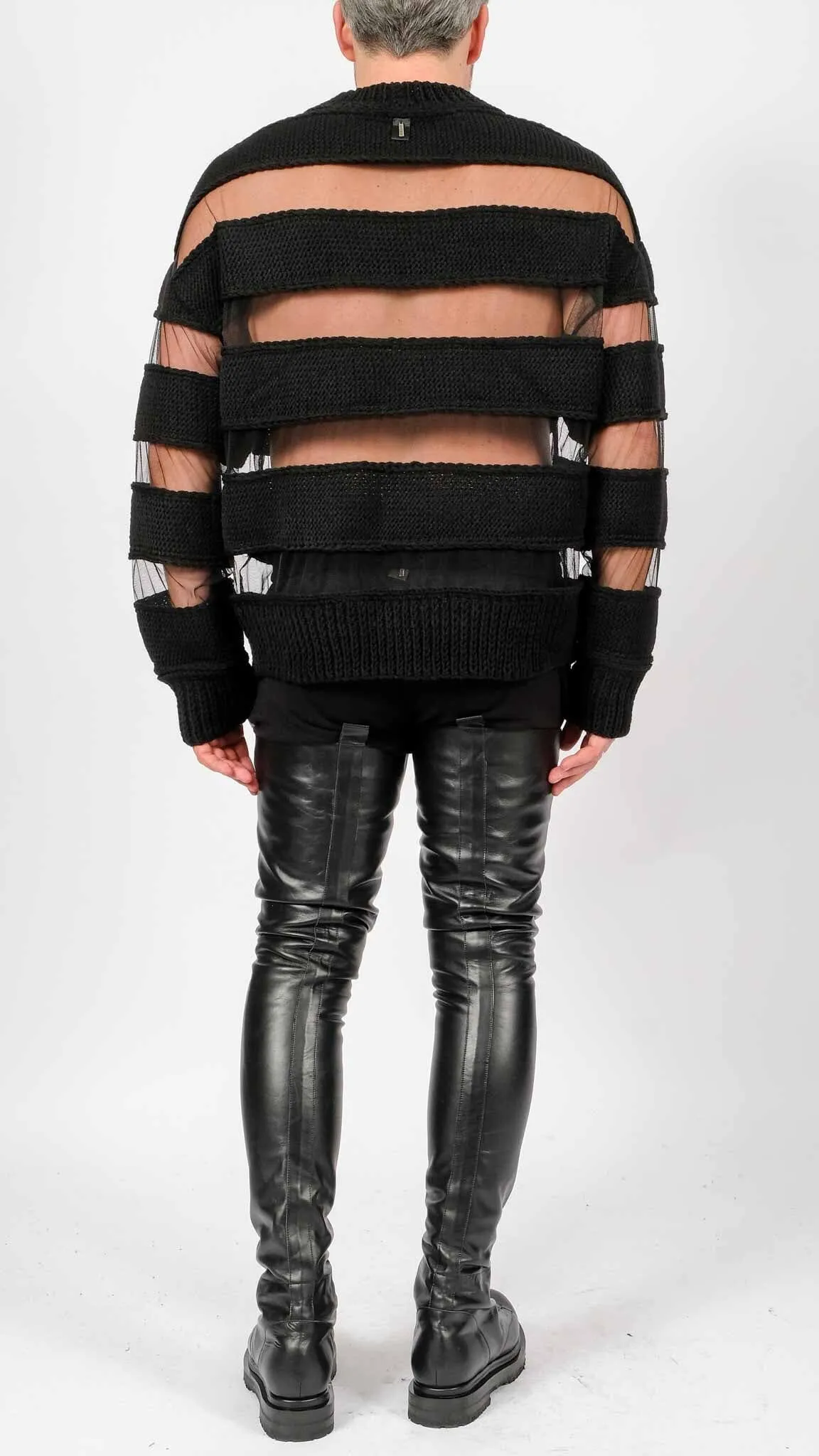 Long Sleeve with Knitted Stripes