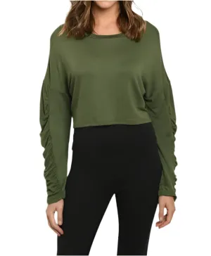 Long sleeve with ruched side detail