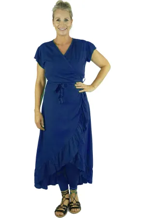 Long Wrap Dress "Plain"