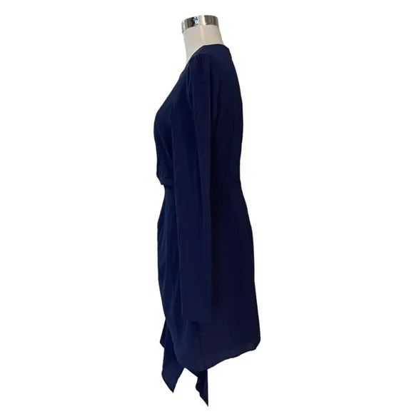 Lulus Magical Spot Navy Blue Long Sleeved Mini