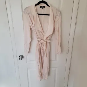Lulus Pink Wrap Coverup Dress Size Small