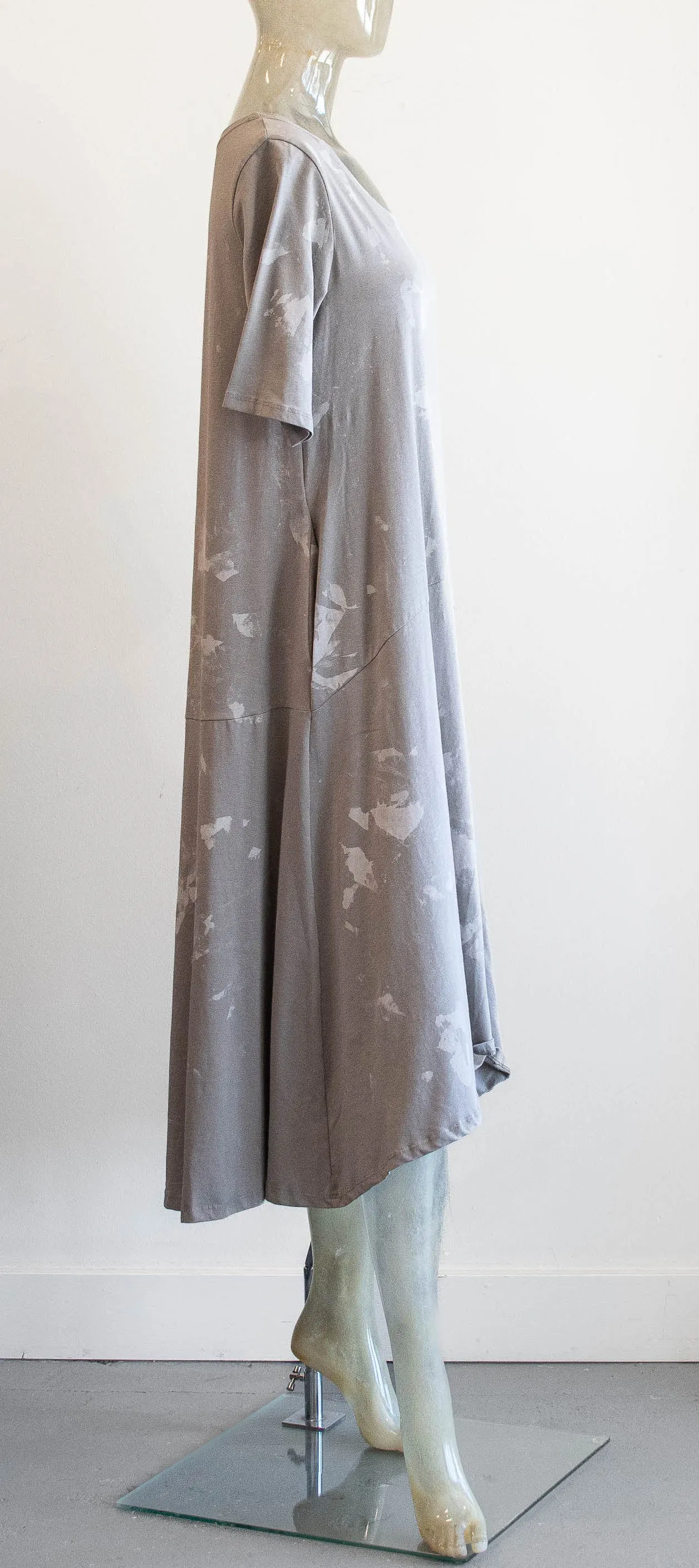Luukaa Curved Drop Waist Knit Dress