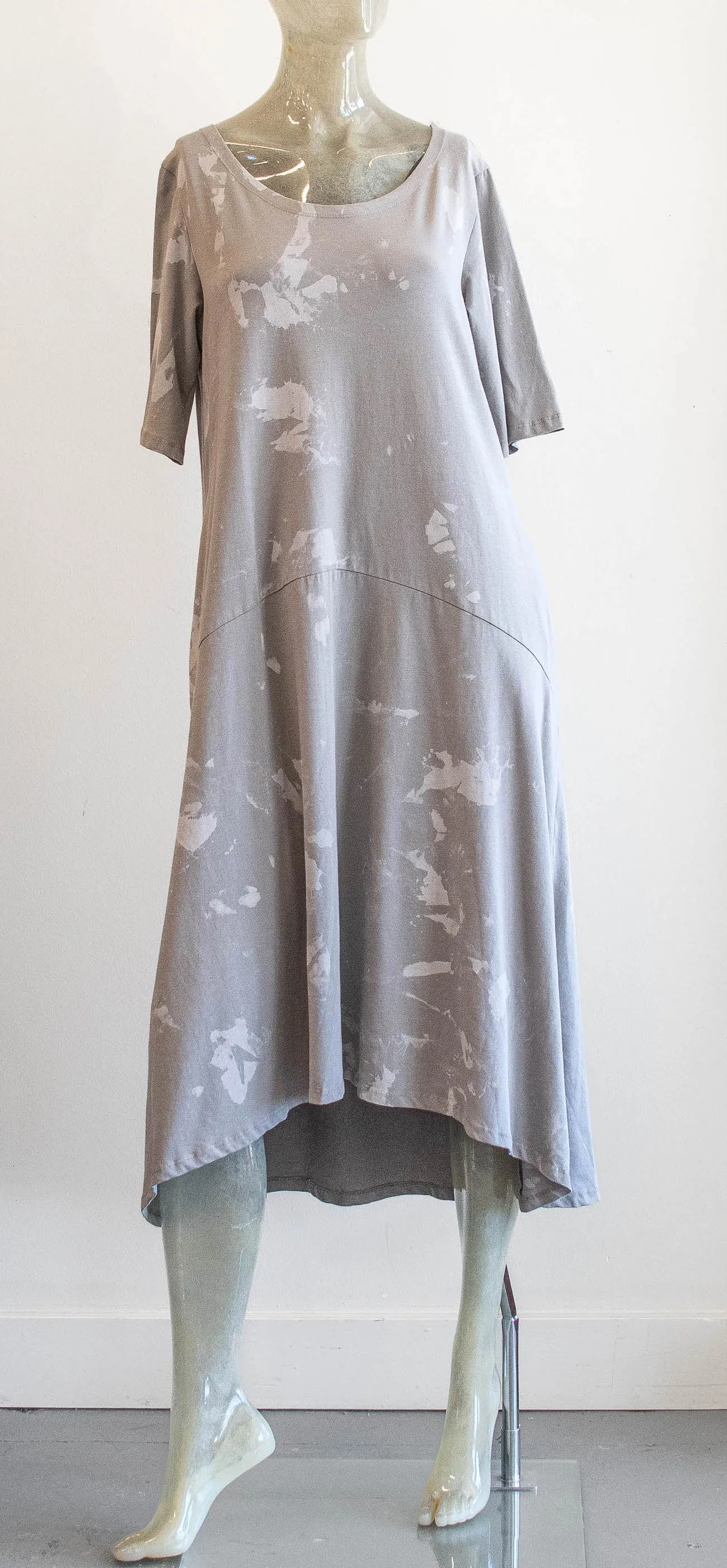Luukaa Curved Drop Waist Knit Dress