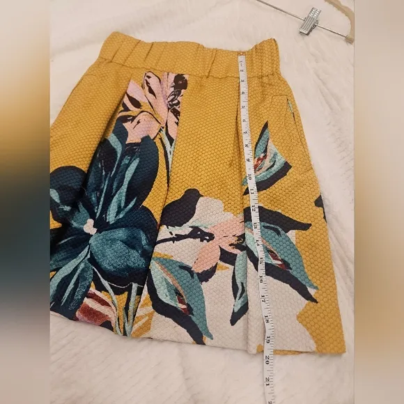 Maeve Anthropologie Tropical Floral A-line Mini Skirt