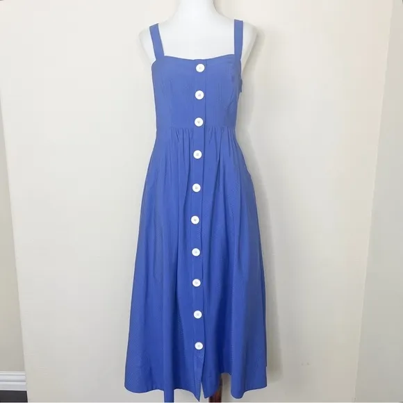 Maeve by Anthropologie Rosemary Indigo Midi Dress