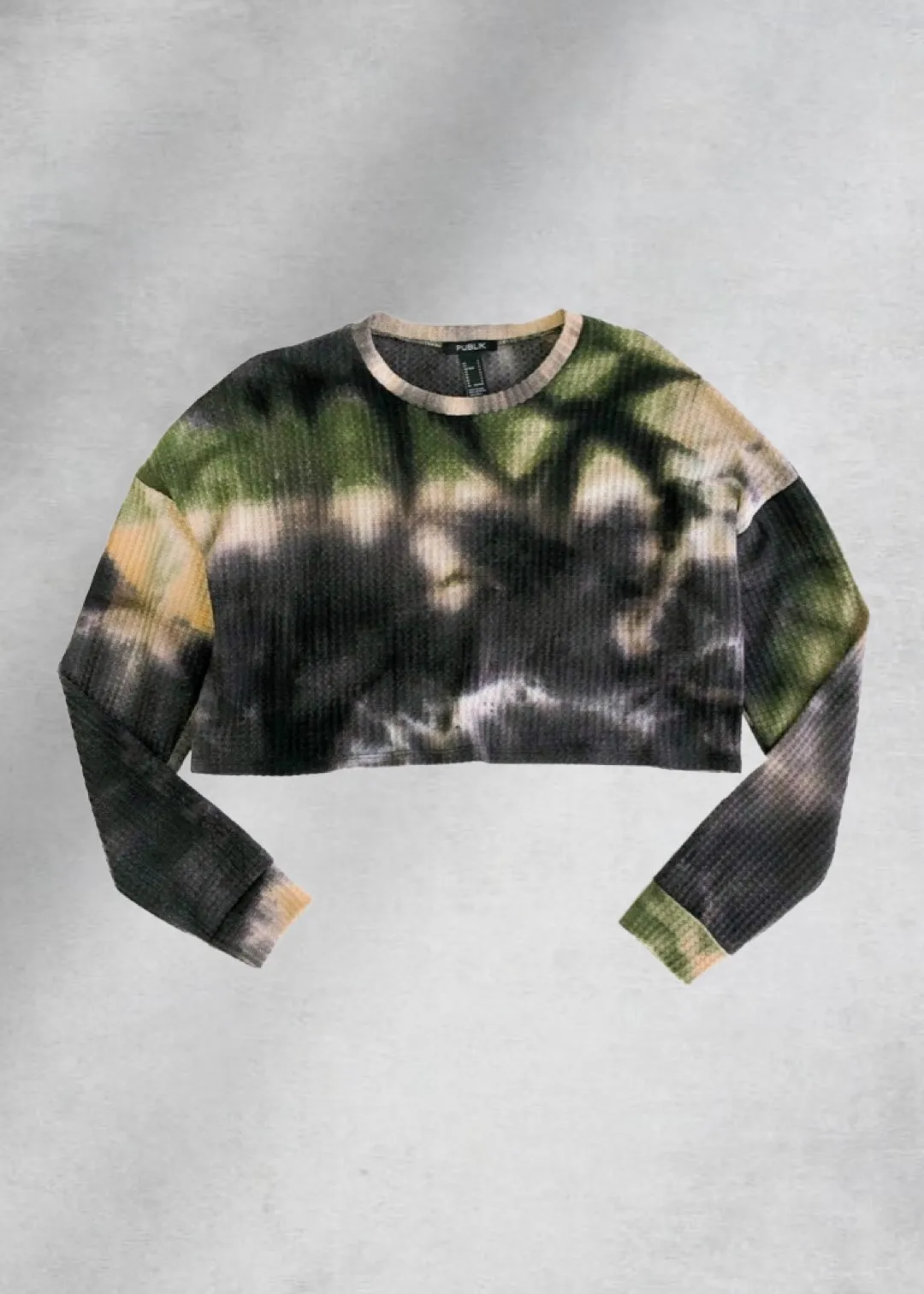 Maeve Tie-Dye Waffle Top