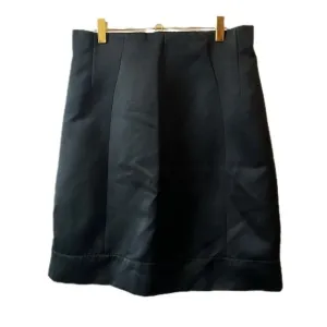 Marc Jacobs x Bergdorf Goodman Knee Length A Line Paper Bag Skirt Black L