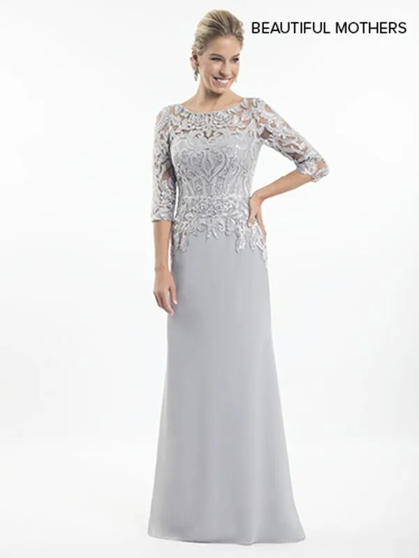 Mary's Bridal Size 20 MB8011 Platinum Mother of Bride Dress