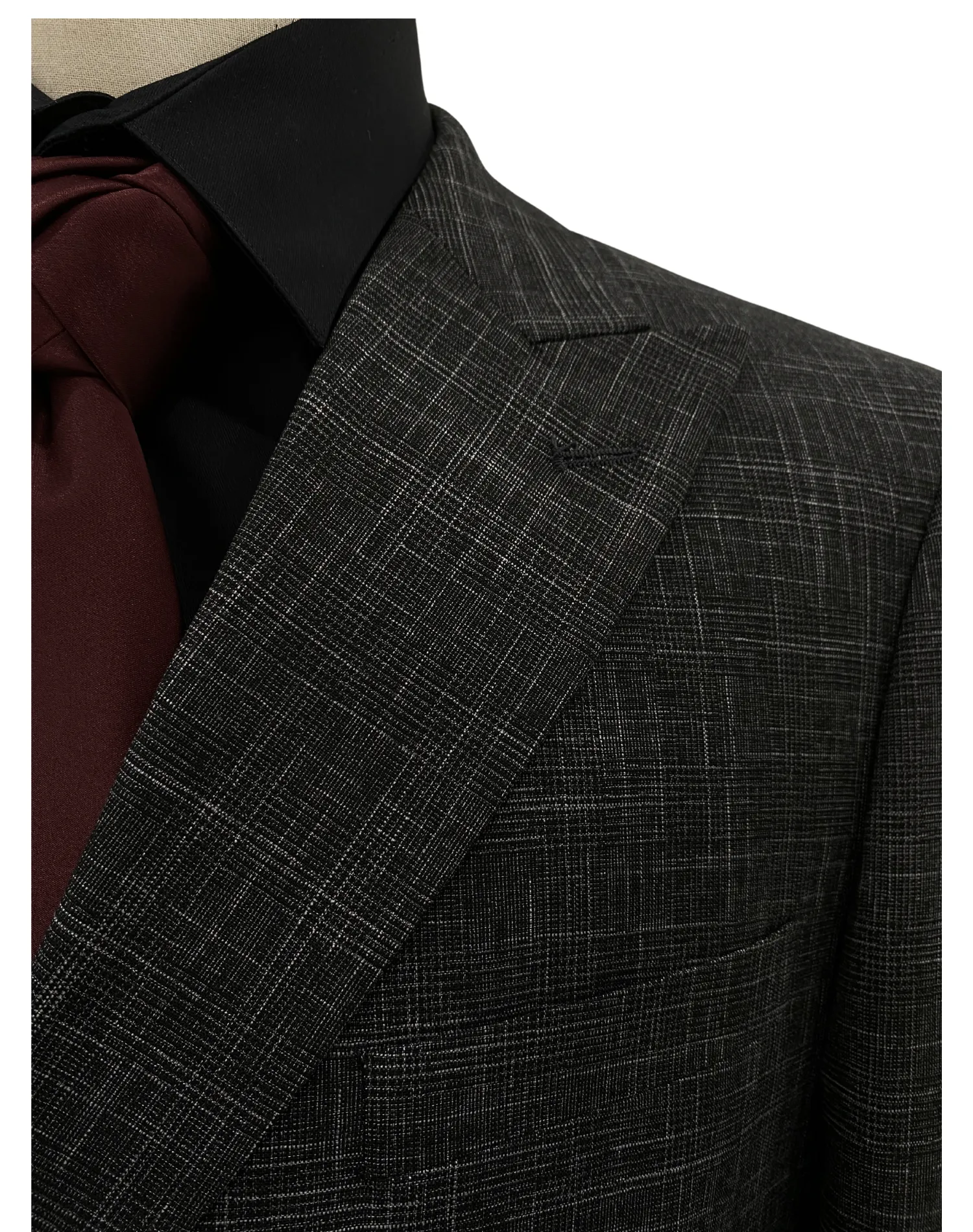 Mazari Double Breasted Modern Fit Suit - NYC Black 2336